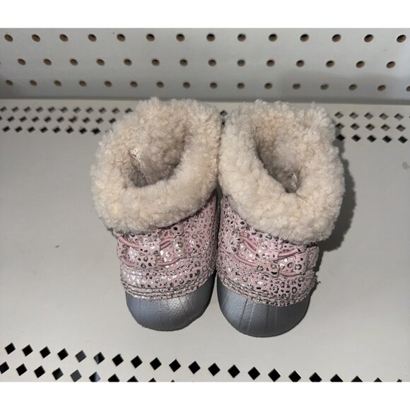 Sorel Caribootie II Girls Baby Infant Winter Crib Booties Size 3 (6-12 Months) - Picture 4 of 8